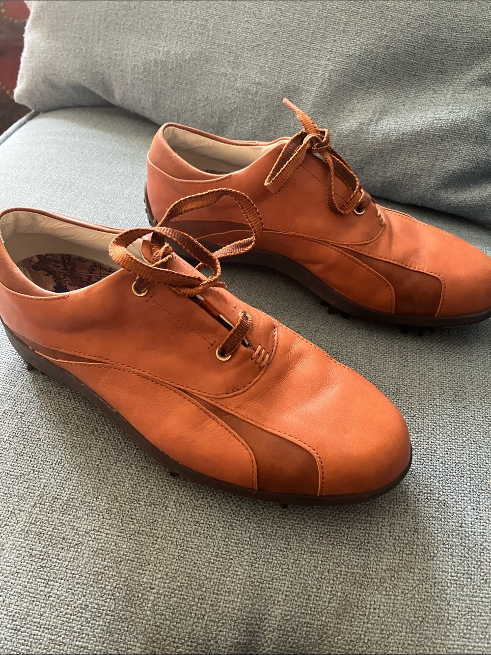 FootJoy LoPro Collection Men's Leather Golf Shoes - Tan/Brown 7